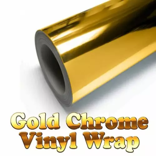 Chrome Mirror Gold Car Wrap decorative vynil film Best Price