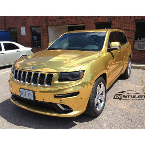Chrome Mirror Gold Car Wrap decorative vynil film Best Price