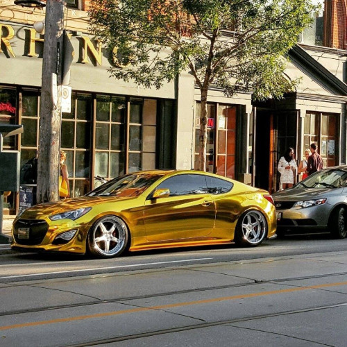 Chrome Mirror Gold Car Wrap decorative vynil film Best Price