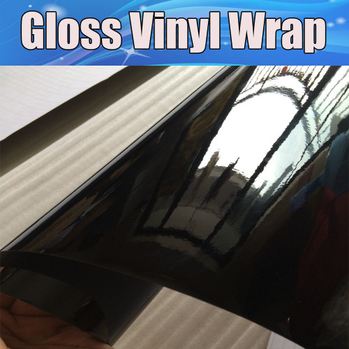 Shiny Black Car Wrap decorative vynil film Best Price, shop