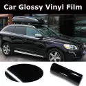Shiny Black Car Wrap decorative vynil film Best Price, shop
