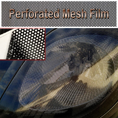 Black Perforated Mesh Tinting FIlm Best Price, shop, shopping