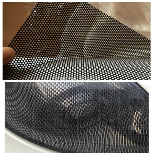 Folha adesiva em malhas perfuradas pretas de alta qualidade