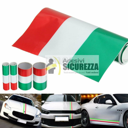 Faixa em vinil da Bandeira italiana para lambreta, carro o moto