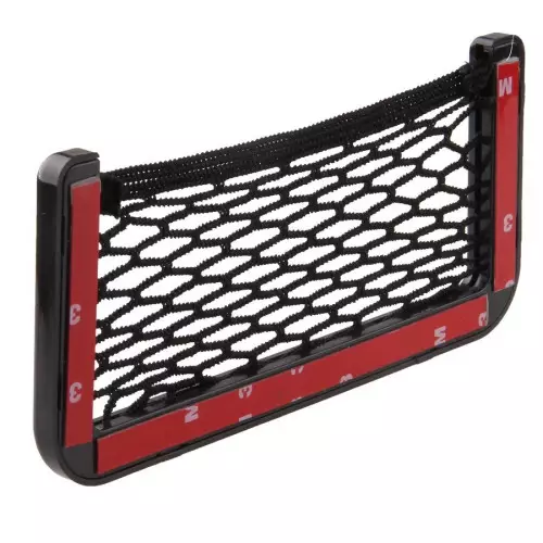 Quality Storage stick net pocket with hard black plastic with