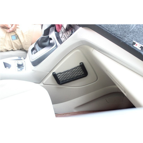 Quality Storage stick net pocket with hard black plastic with