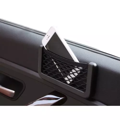 Quality Storage stick net pocket with hard black plastic with