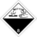 ADR Labels for international transport of "corrosive materials"
