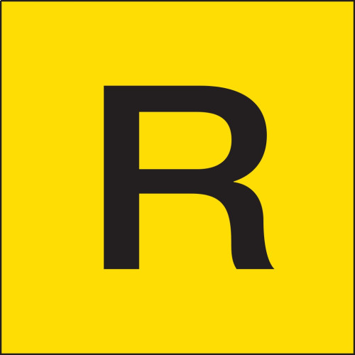 ADR Labels for transporting of goods as rubbish "R" Best Price