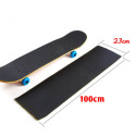 Folha adesiva antiderrapante preta para skate e prancha - 230mm