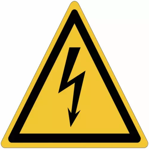 Panneaux adhésifs danger électricité ISO 7010 - W012