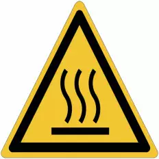 Señales autoadhesivos ISO 7010 Superficie caliente W017
