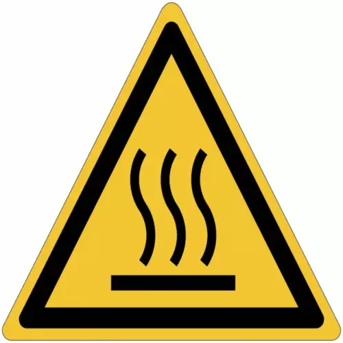ISO 7010 General Warning Sign - Hot surface W017