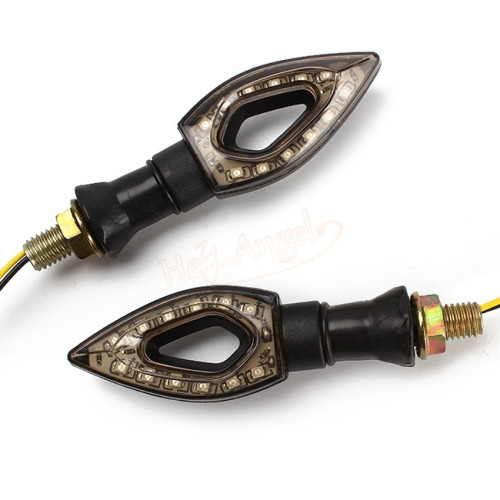 Paire de feux indicateurs clignotants avec 12 LED pour moto