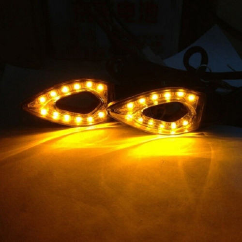 2 Amber Direction indicator lamps with 12 LED for moto Best