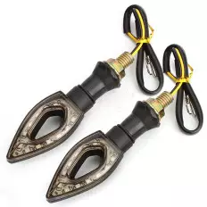 2 luci a 12 LED colore ambra per moto indicatori di direzione 2