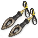 Paire de feux indicateurs clignotants avec 12 LED pour moto