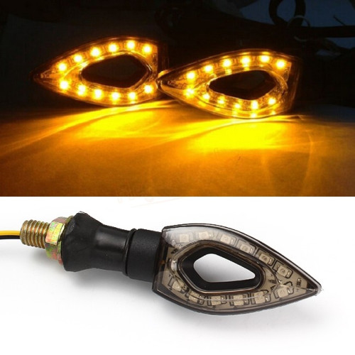 2 Amber Direction indicator lamps with 12 LED for moto Best