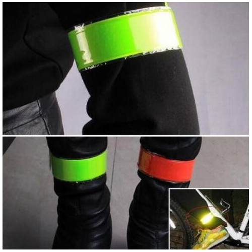 Banda de tobillo reflectante y fluorescente en cuatro colores