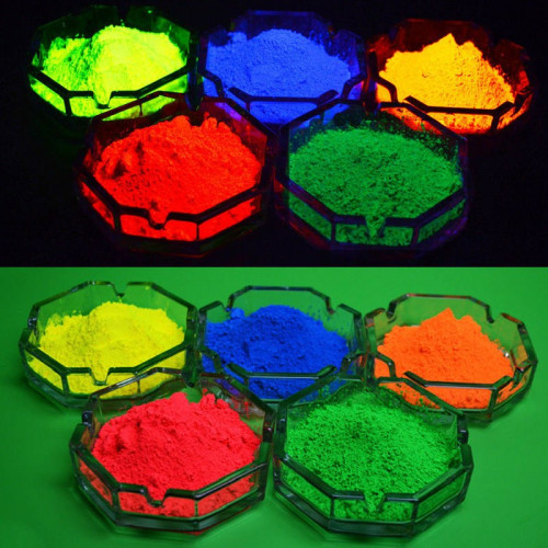 Pigment Phosphorescent Luminescent en Poudre – 5 Couleurs Fluo