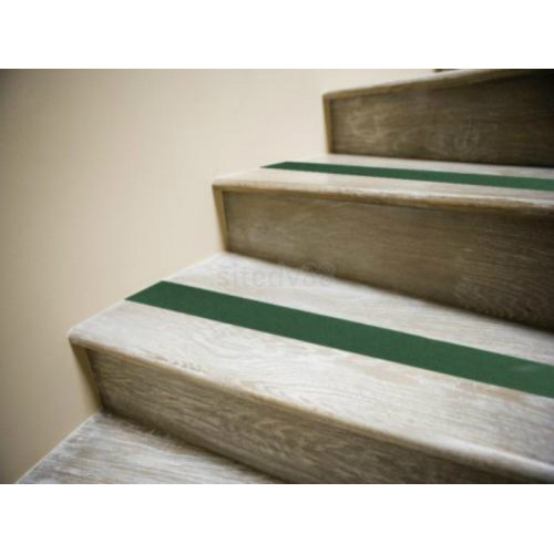 Cinta adhesiva antideslizante verde para escaleras y piso Mejor