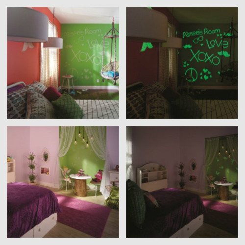 Aditivo en gránulos de vidro fotoluminiscente que brilla en la