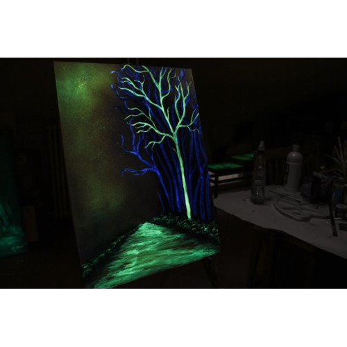 Aditivo em grânulos de vidro fotoluminescente que brilha no