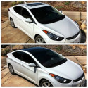 Shiny Black Car roof Wrap decorative vynil film (no bubbles)