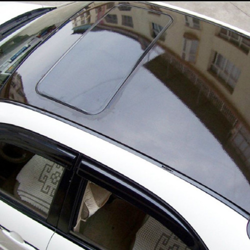 Shiny Black Car roof Wrap decorative vynil film (no bubbles)