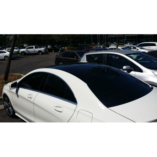 Shiny Black Car roof Wrap decorative vynil film (no bubbles)