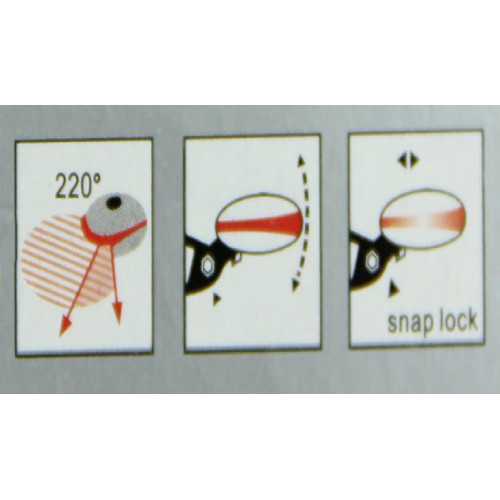 Luz indicadora de dirección LED para bicicleta en tres colores