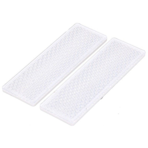 2 adesivi Catarifrangenti riflettenti in plastica rigida in 3
