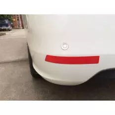 4 pegatinas reflectantes para parachoques de coche - 20cm x 3