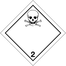 ADR Labels for international transport of "toxic gases" Best