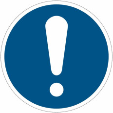 ISO 7010 Verpflichtung Schilder "Allgemeine Verpflichtung"-M001