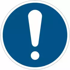 Panneaux autocollants ISO 7010 - obligation générale M001 Vente