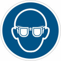 Pictograma adhesivo ISO 7010 - Gafas de seguridad obligatorios