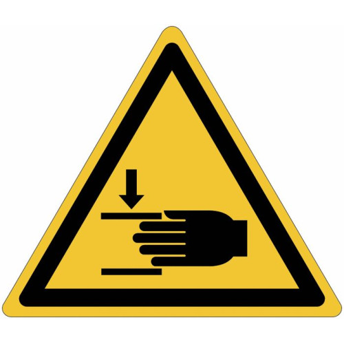ISO 7010 General Warning Sign for "Crush injury risk" W024