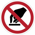 Ban sign "Do not touch" - P010