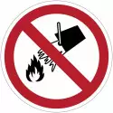 Señales de prohibición ISO 7010 "Prohibido apagar con agua"-