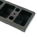 Rubber reflective parking wheel stop for commercial and
