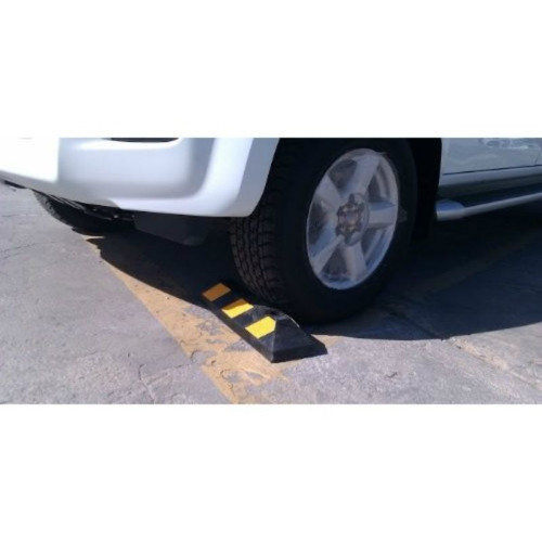 Rubber reflective parking wheel stop for commercial and