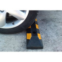 Rubber reflective parking wheel stop for commercial and