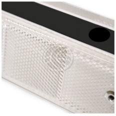 Wall White Reflector in black plastic - 1180x50x40mm Best