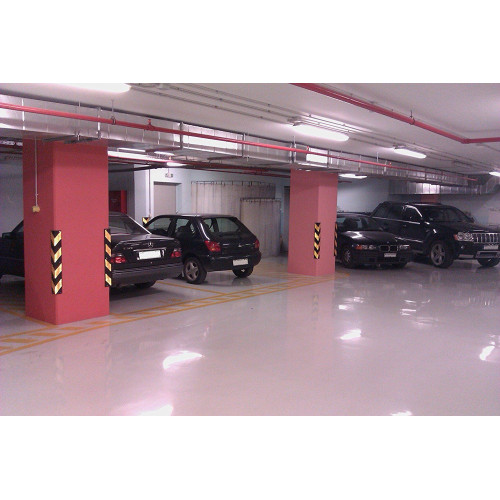 Protetor refletivo de esquinas para garagem e e áreas de