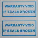 100 "Warranty void" Adhesive anti-tampering labels - 10x20mm
