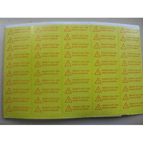 100 Etiquetas autocolantes com selo de garantia - 15x5mm Melhor