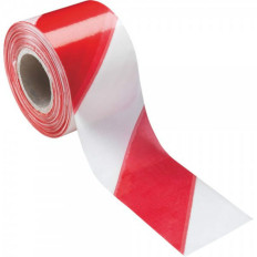 Ruban de signalisation danger blanc / rouge bande - 70mm x 200m 2