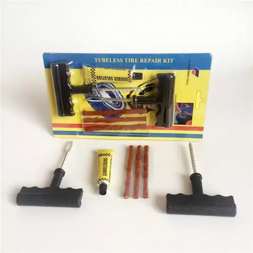 kit de reparação de pneus furados para carro.