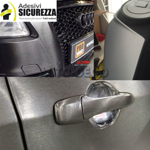 Brushed Gunmetal Aluminium Car Vinyl Wrap Film (Air Bubble